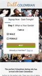 Mobile Screenshot of datecolombian.com